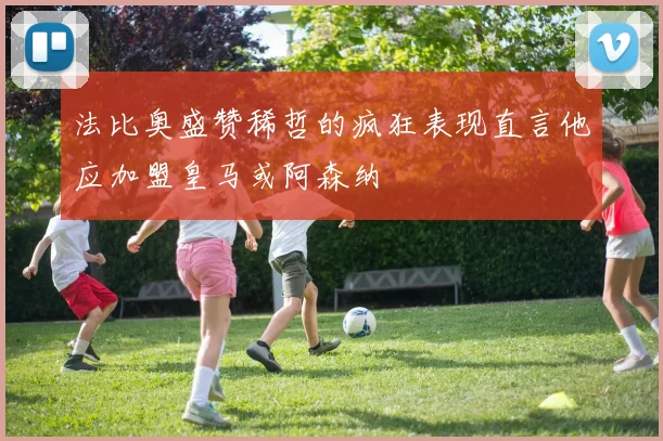 法比奥盛赞稀哲的疯狂表现直言他应加盟皇马或阿森纳